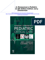 Download Fuhrman Zimmermans Pediatric Critical Care 6Th Edition Edition Jerry Zimmerman full chapter