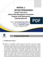 Modul 1 Pengertian Pemasaran