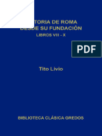 Historia de Roma Desde Su Fundación Libros VIII-X