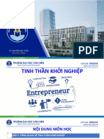 Tinh Thần Khởi Nghiệp - Chương 1