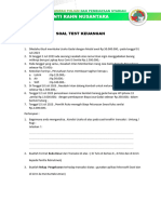 SOAL TEST KEUANGAN