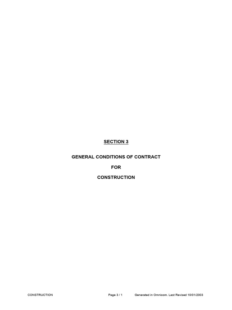 General conditions of contract for construction pdf employment