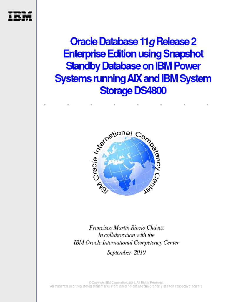 Snapshot Standby Oracle 11gR2 | PDF | Databases | Operating System
