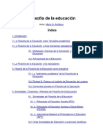 Filosofía de la educación