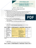 Tugas Liburan Lembaga Takmili 1445 H-1