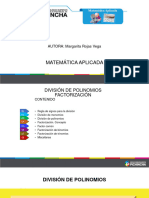 Diapositivas Matemática. División de Polinomios. Factorización. Nuevo Logo