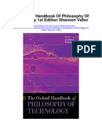 The Oxford Handbook of Philosophy of Technology 1St Edition Shannon Vallor Full Chapter