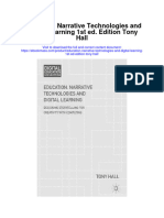 Download Education Narrative Technologies And Digital Learning 1St Ed Edition Tony Hall full chapter