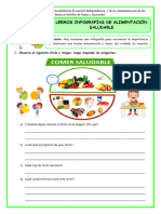 Ficha-Lun-Comun-Leemos Infografía de Alimentación Saludable