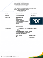 Agenda Programme 4th Quarter Pfo Meeting New Letterhead