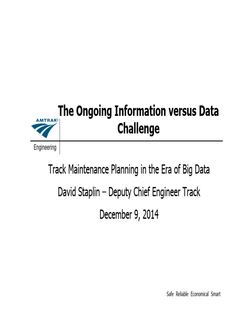 0 Staplin DelLargeNumbersDec092014 | PDF | Rail Transport | Engineering