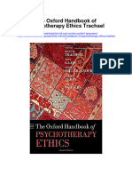 The Oxford Handbook of Psychotherapy Ethics Trachsel Full Chapter