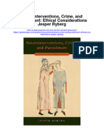 Neurointerventions Crime and Punishment Ethical Considerations Jesper Ryberg Full Chapter