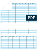 Tabla de Levantamientos