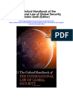 The Oxford Handbook of The International Law of Global Security Robin Geis Editor Full Chapter