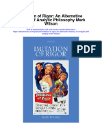 Download Imitation Of Rigor An Alternative History Of Analytic Philosophy Mark Wilson full chapter