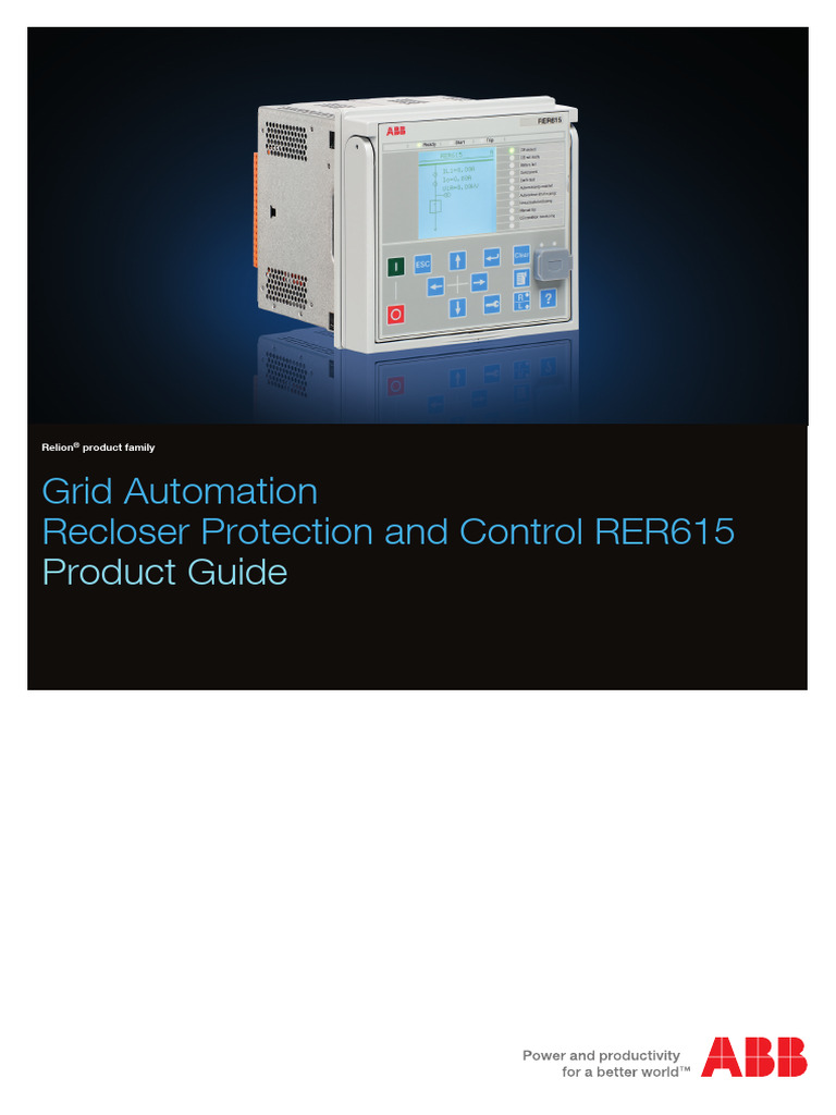 1MRS757814C Catalogo RER615 | PDF | Relay | Electricity