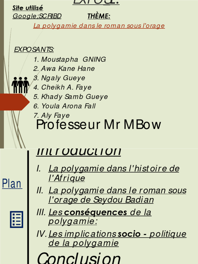 La polygamie dans 