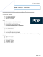 DS N 1 - Genetique Et Heredite