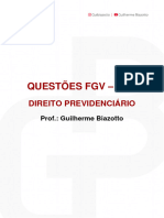 Questões - Direito Previdenciário - RFB - FGV