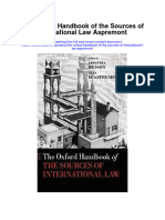 The Oxford Handbook of The Sources of International Law Aspremont Full Chapter