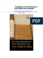 The Oxford Handbook of The Writings of The Hebrew Bible Donn Morgan Full Chapter
