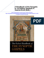 The Oxford Handbook of The Synoptic Gospels 1St Edition Stephen P Ahearne Kroll Eds Full Chapter