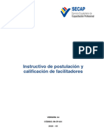 Instructivo de Postulación y Calificación de Facilitadores 2020