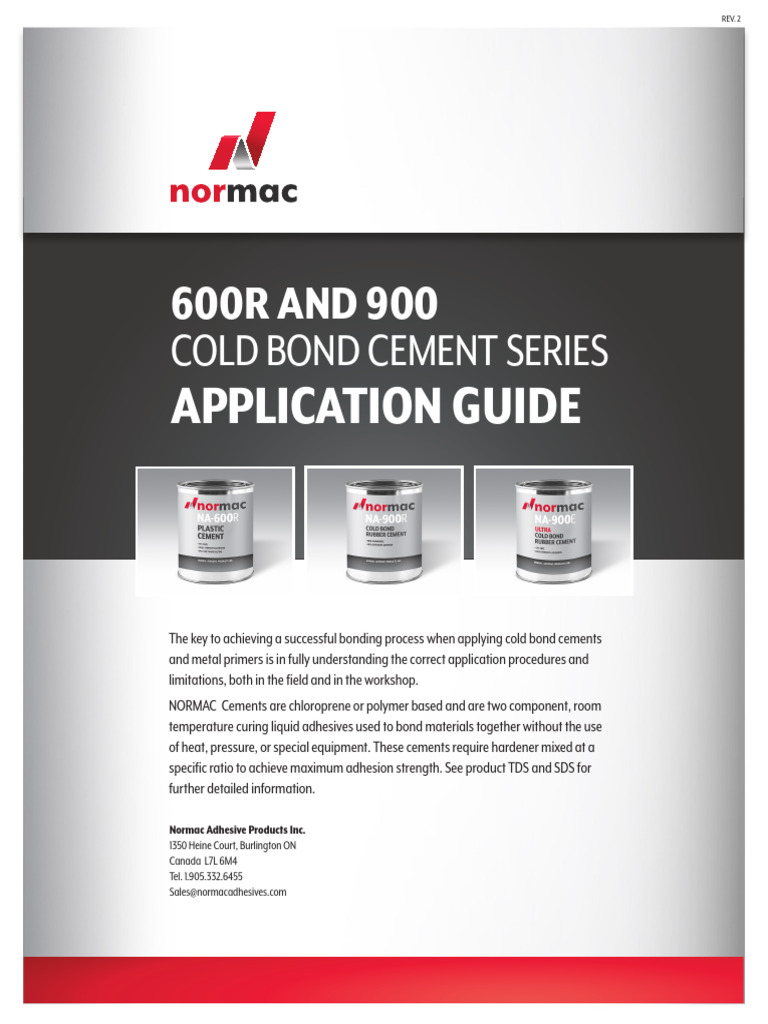 Normac Cement Guide ADS - Rev2 | PDF | Applied And Interdisciplinary ...