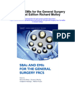 Download Sbas And Emis For The General Surgery Frcs 1St Edition Richard Molloy all chapter