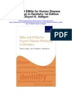 Download Sbas And Emqs For Human Disease Medicine In Dentistry 1St Edition Oluyori K Adegun all chapter