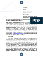 Demanda de Violencia Familiar de Menor ALEXANDER