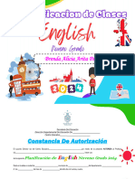 Planificacion English 9° Grado