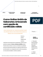 Curso Online Grátis de Sabonetes Artesanais Com Opção de Certificado Válido - Blog Iestudar