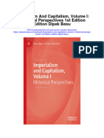 Imperialism and Capitalism Volume I Historical Perspectives 1St Edition Edition Dipak Basu Full Chapter