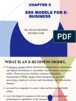 Chapter 6 Business Model for E-Business