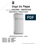 Catálogo de Peças REFRIGERADORES DOMÉSTICOS REFRIGERADOR DAKO - DT450. Rev. - 1 - Março - Cód. - 08474