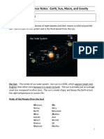 2019 Earth Sun Moon Gravity Reference Notes