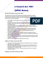 Indian Council Act 1861 Upsc Notes 88