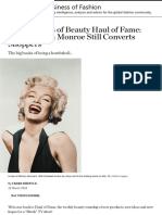 The Business of Beauty Haul of Fame - Why Marilyn Monroe Still Converts Shoppers - BoF