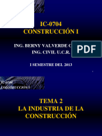 Ic 0704 Tema 02 - La Industria de La Construccion