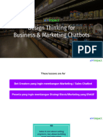 Design Thinking For Business & Marketing Chatbot