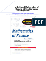 Download Schaums Outline Of Mathematics Of Finance Second Edition Schaums Outlines Brown all chapter