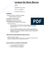 Currículo David Henrique de Sena Barros 2024