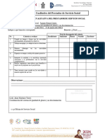 Formato de Evaluación Cualitativa Del Prestador de Servicio Social