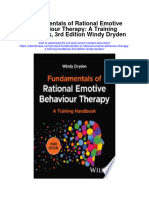Fundamentals of Rational Emotive Behaviour Therapy A Training Handbook 3Rd Edition Windy Dryden Full Chapter