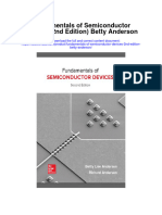 Fundamentals of Semiconductor Devices 2Nd Edition Betty Anderson Full Chapter