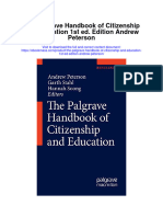 Download The Palgrave Handbook Of Citizenship And Education 1St Ed Edition Andrew Peterson full chapter