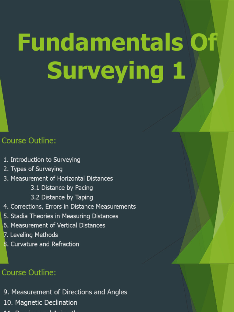 Surveying Fundamentals and Techniques | PDF | Surveying | Azimuth