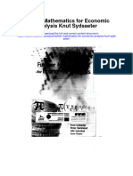 Download Further Mathematics For Economic Analysis Knut Sydsaeter full chapter